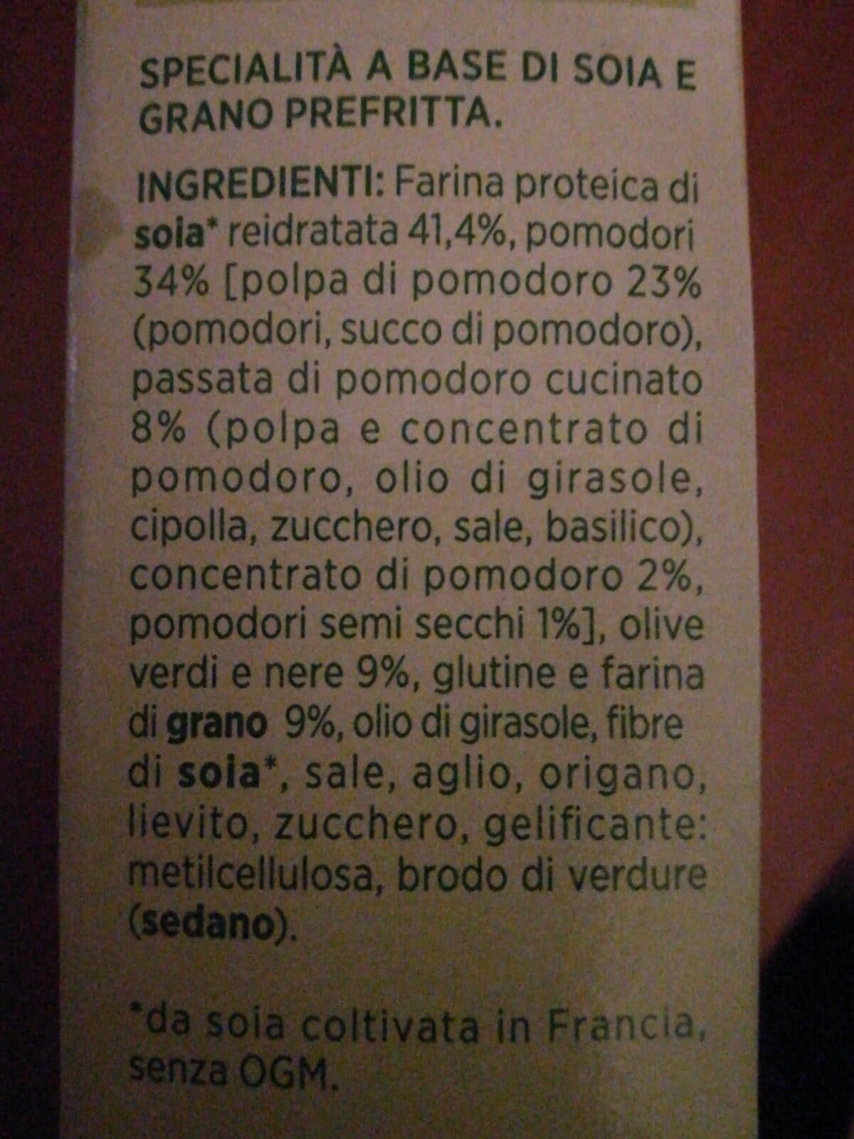 sojasun Burger vegetale pomodoro e olive packshot