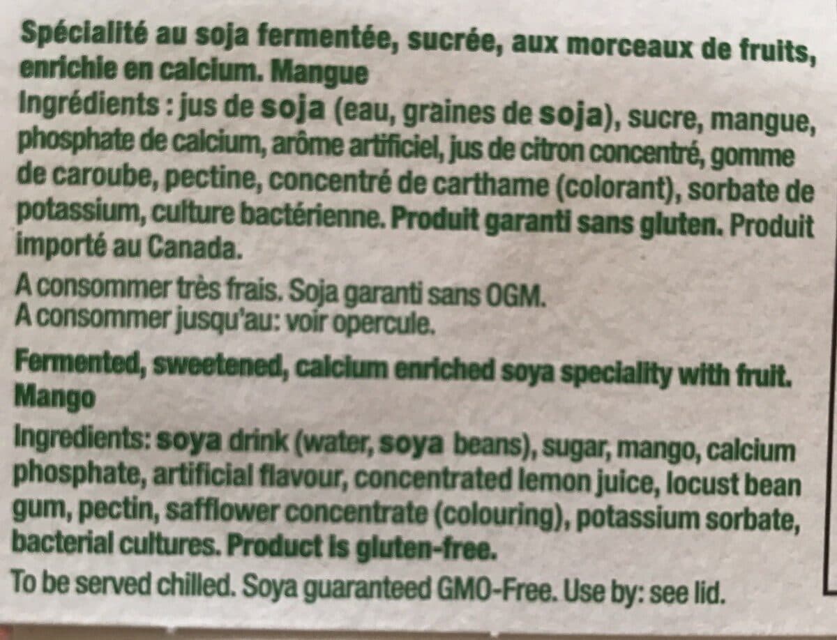 Sojasun Dessert au soja - Mangue packshot