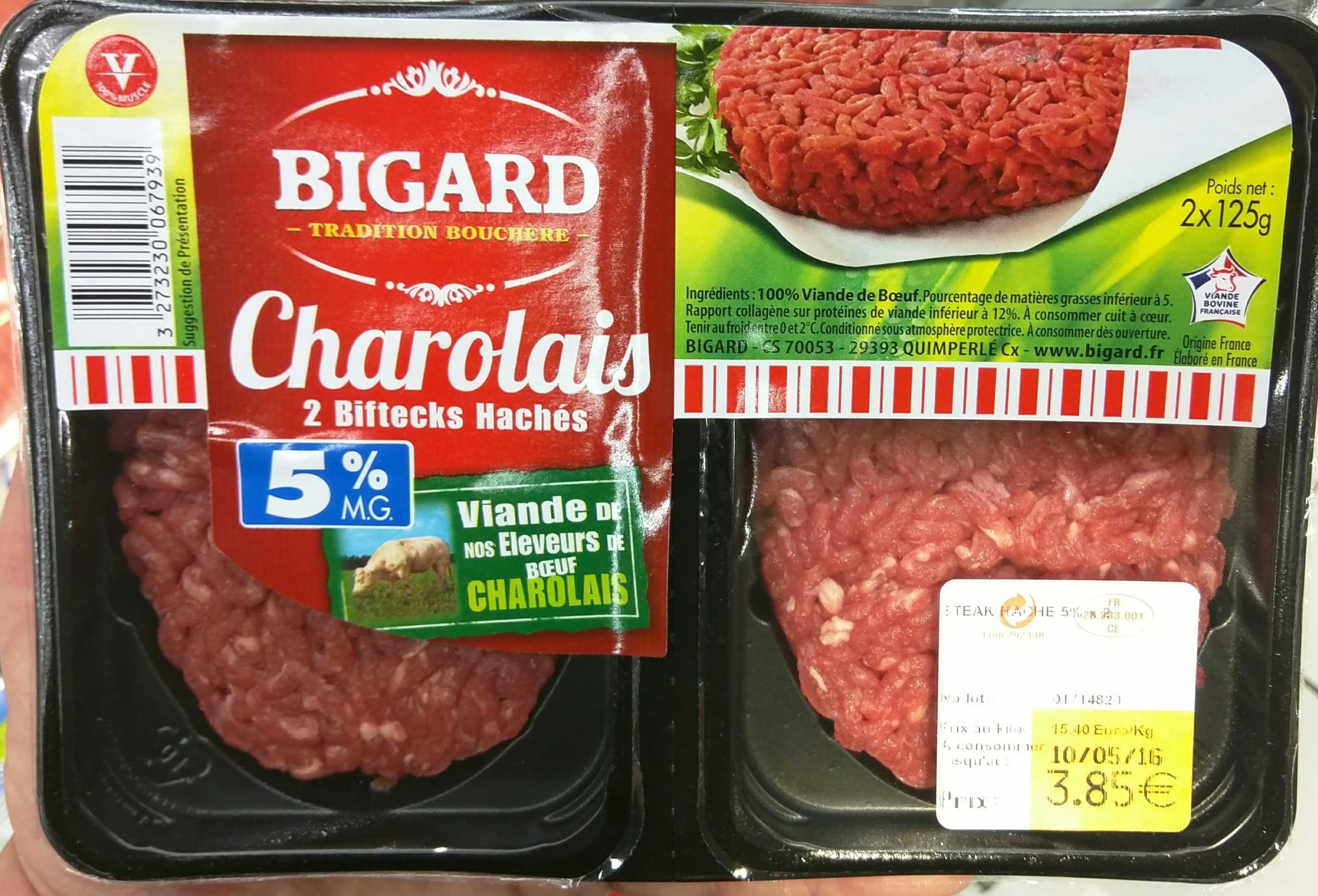 Bigard Charolais 5% MG packshot