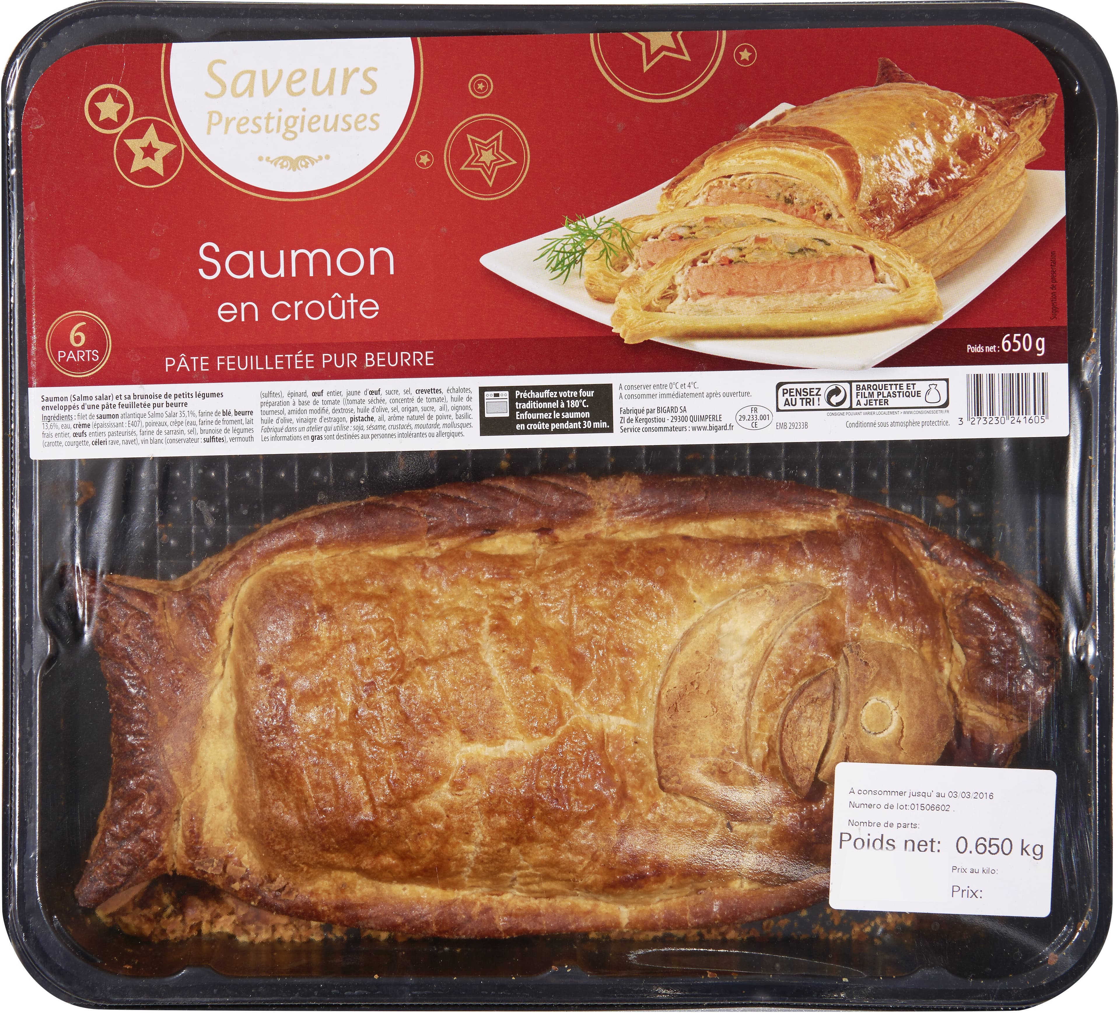 Bigard Filet de saumon en croute packshot