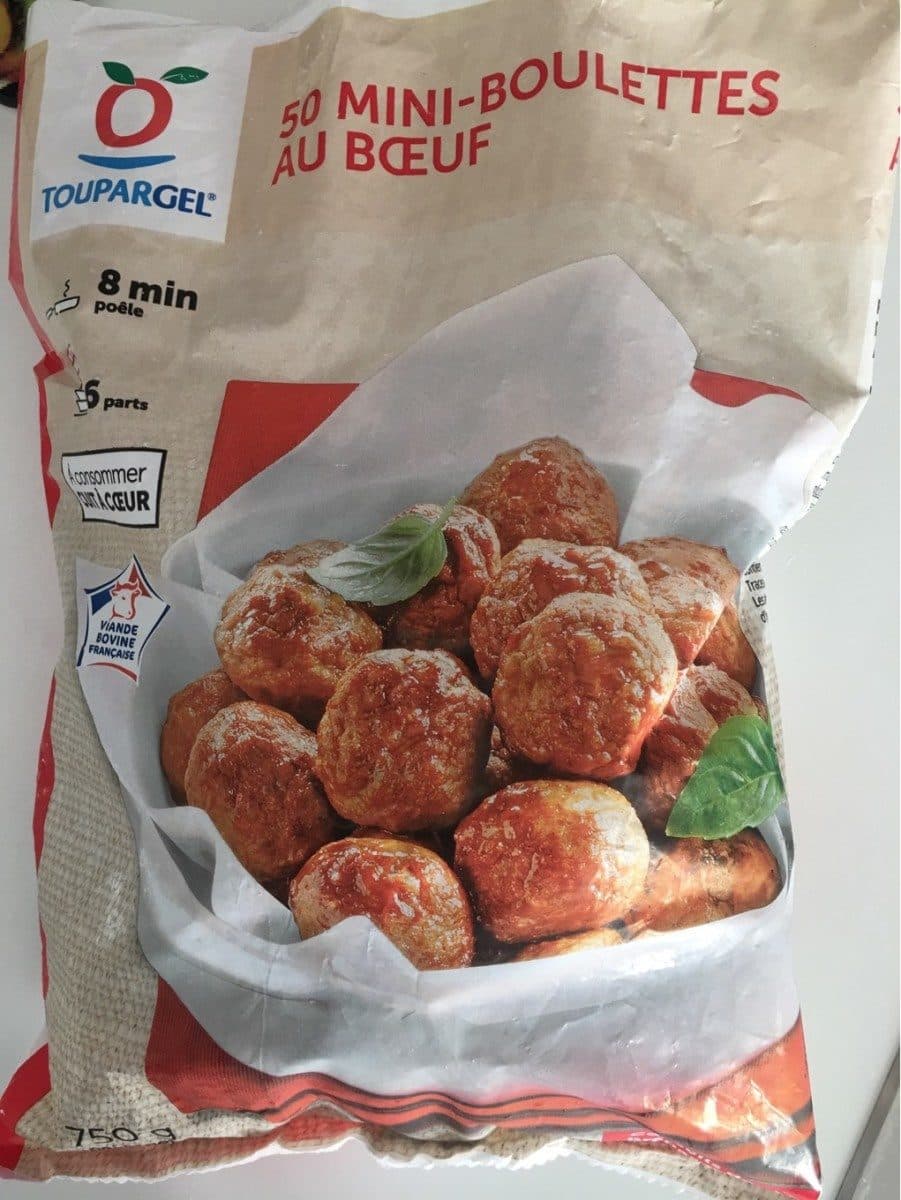 Toupargel 50 mini boulettes au boeuf packshot