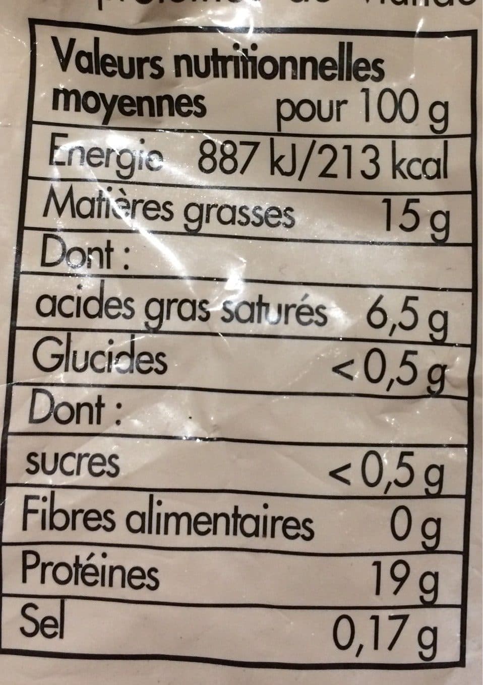 Toupargel Haché de boeuf 15% MG packshot