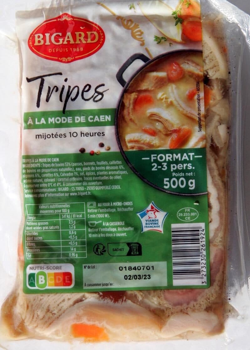 Bigard Tripes à la mode de Caen packshot