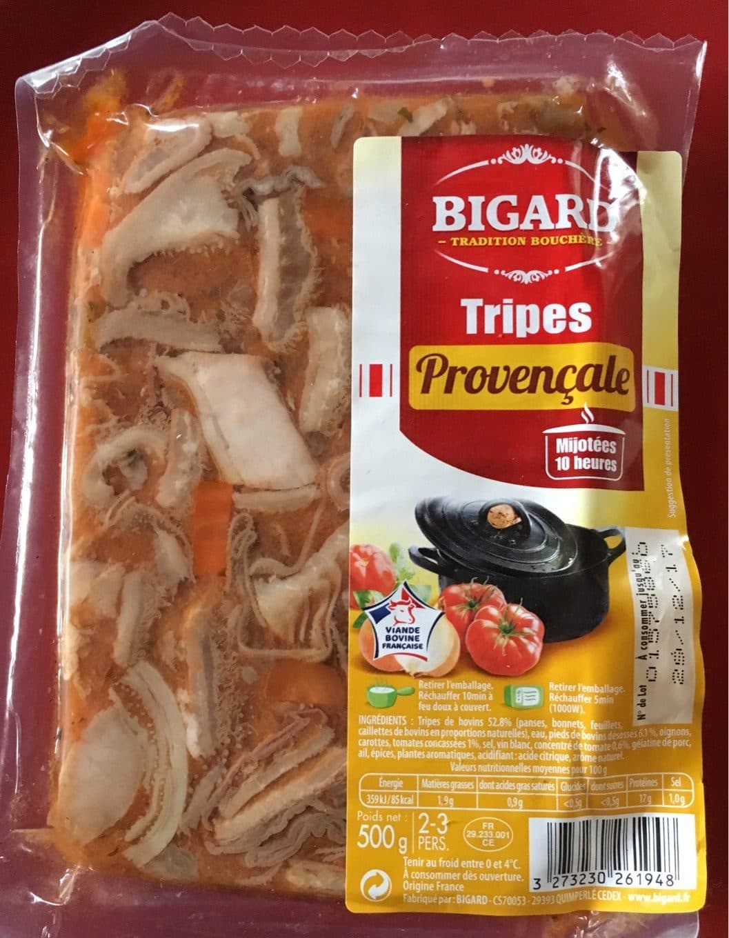 Bigard 500G Tripes A La Provencale Bigard packshot