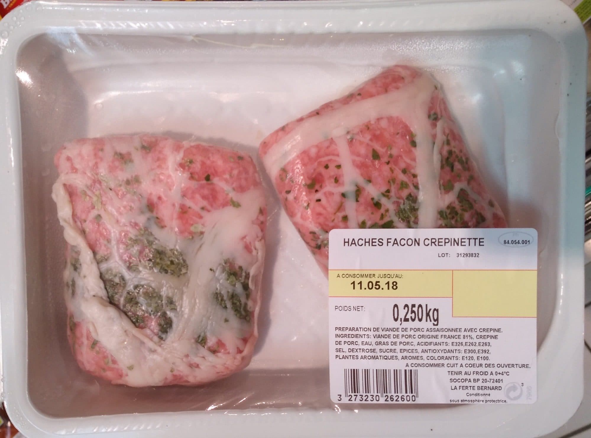 Socopa Hachés Façon Crépinette packshot