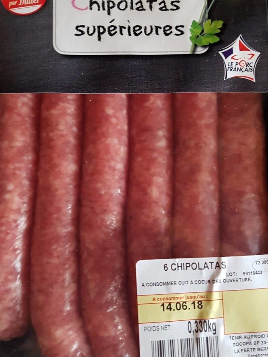 Open Food Facts Chipolatas packshot