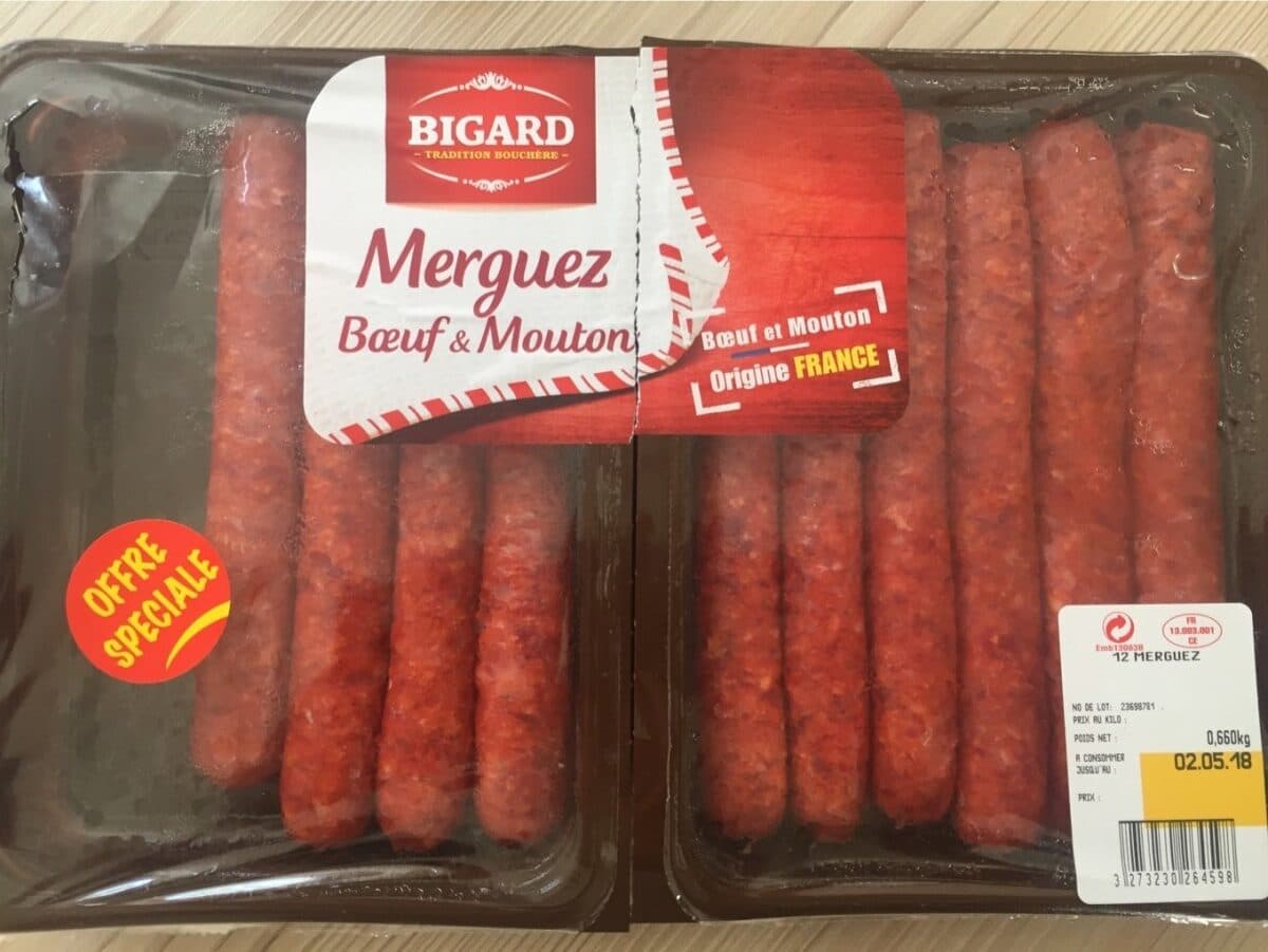 Bigard Merguez boeuf-mouton packshot