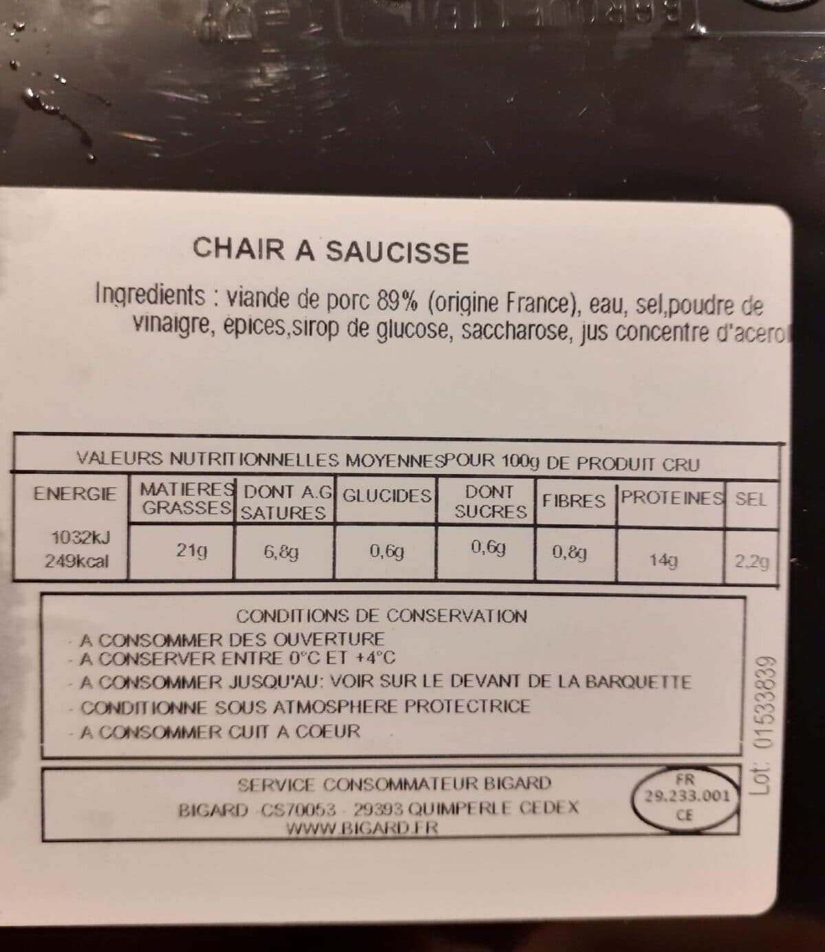 Bigard Chair à saucisse packshot