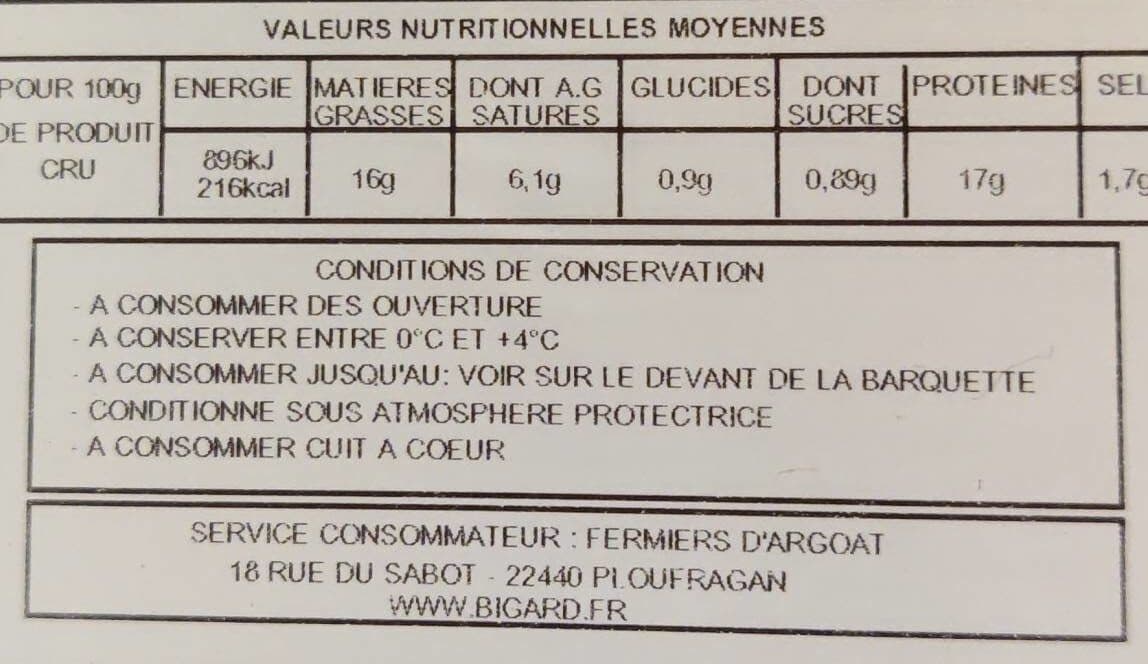 Bigard Saucisses de toulouse packshot