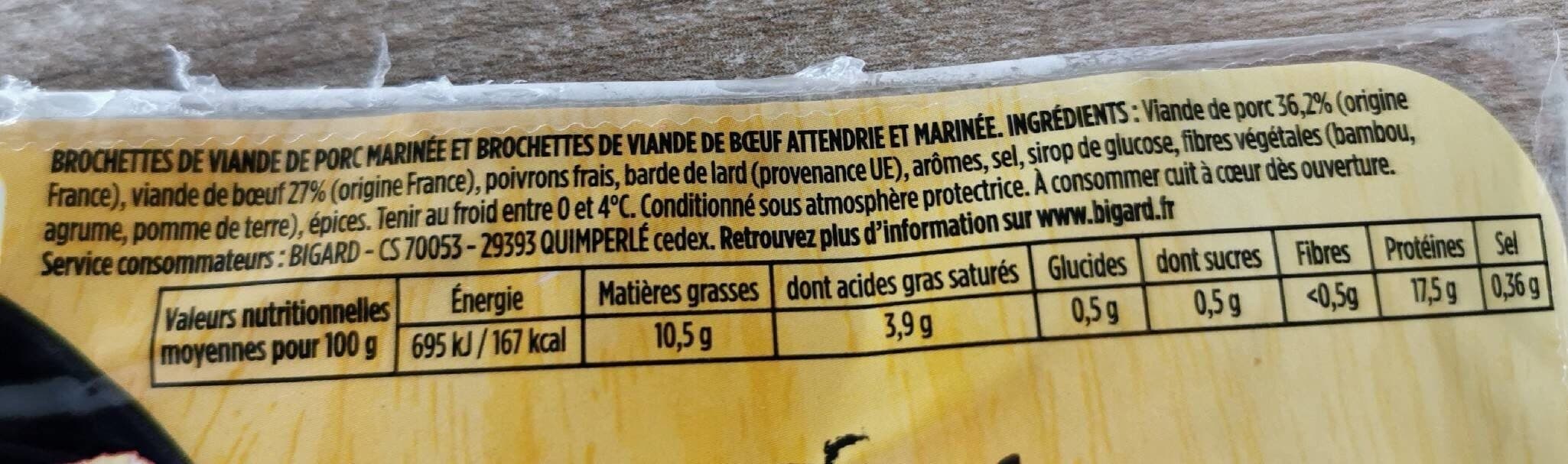 Bigard Brochettes boeuf et porc packshot