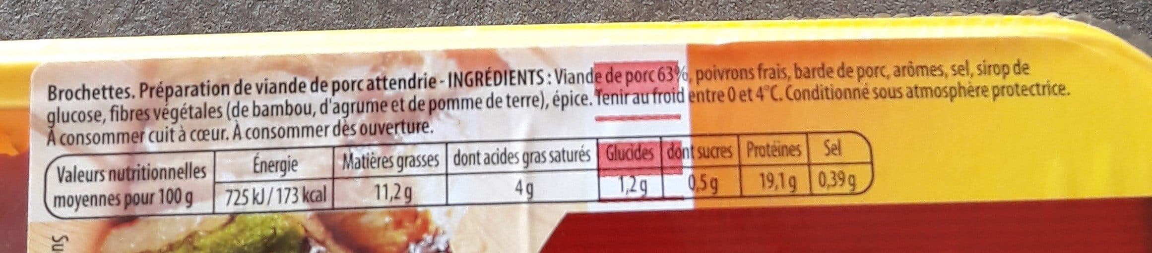 Bigard Brochettes de porc packshot