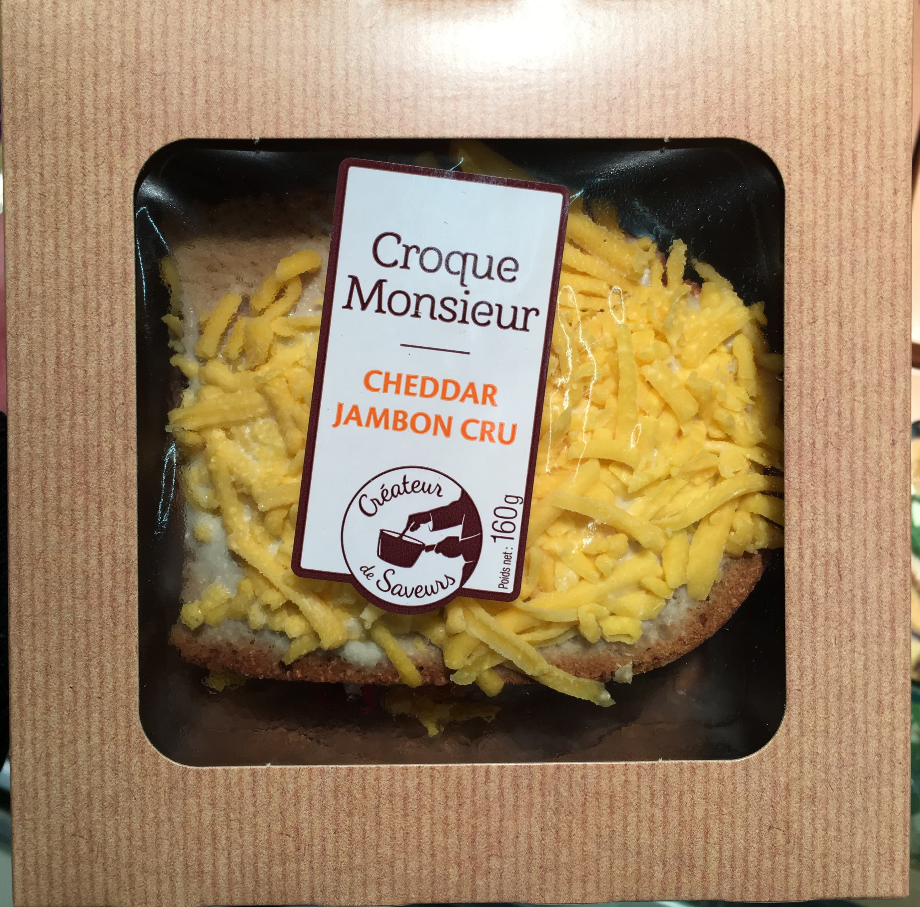 Créateur de Saveurs Croque Monsieur Cheddar Jambon cru packshot