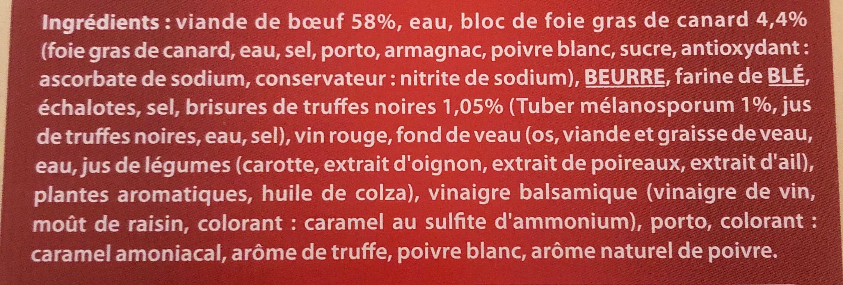 Bigard Fondant de boeuf sauce foie gras et truffes Bigard packshot