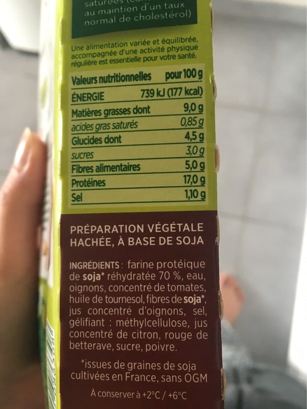 Sojasun La haché végétal - Prêt à cuisiner packshot