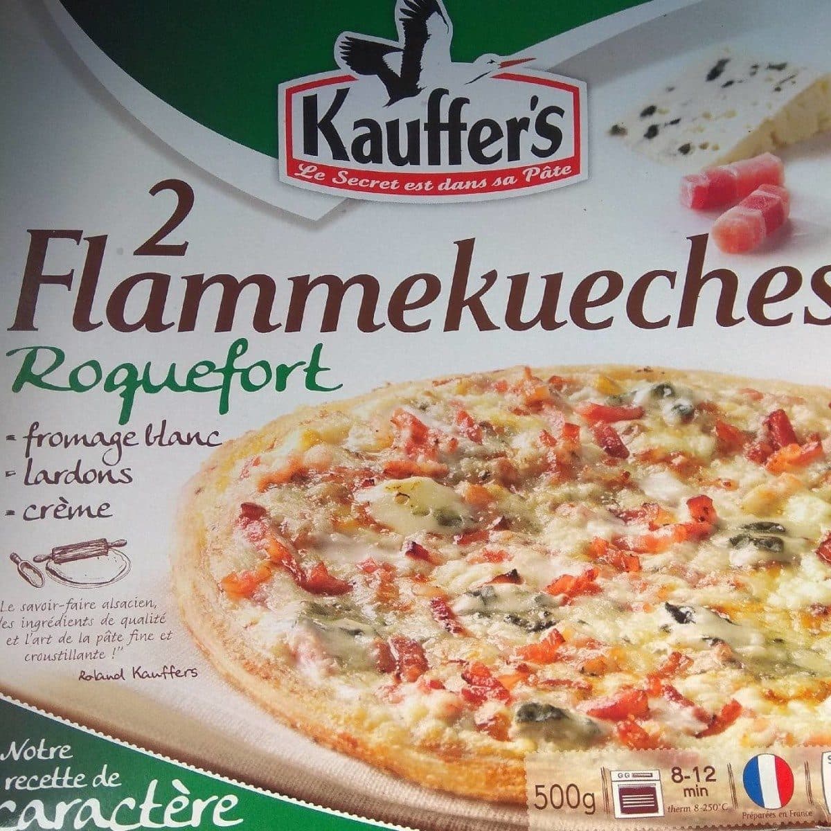 Kauffer's 2 Flammekueches Roquefort packshot