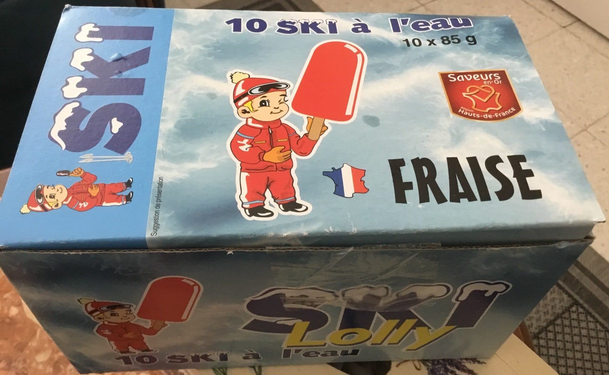 Ski Ski Lolly Fraise packshot