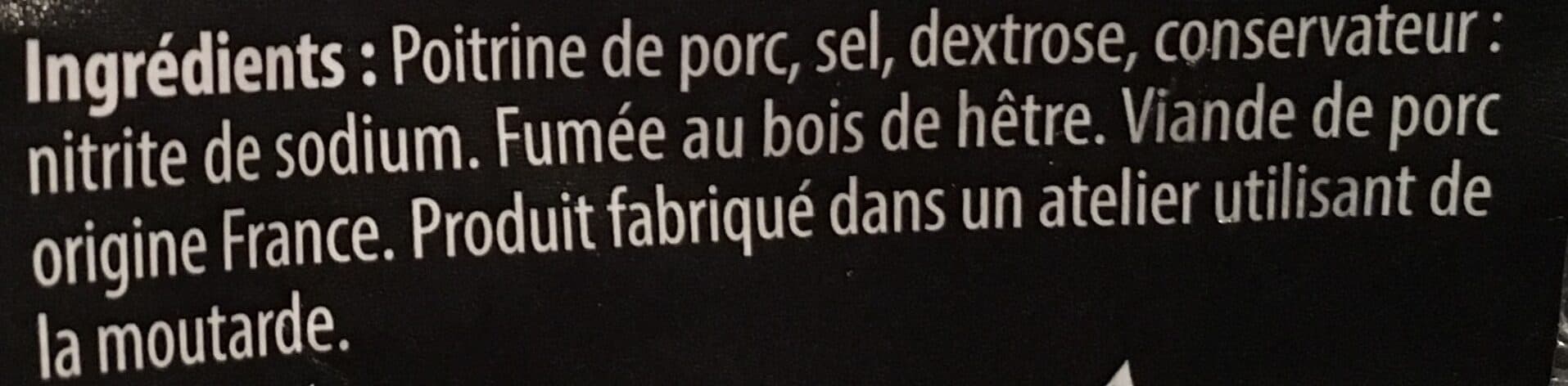 Porc Francais Poitrine de porc fumee packshot