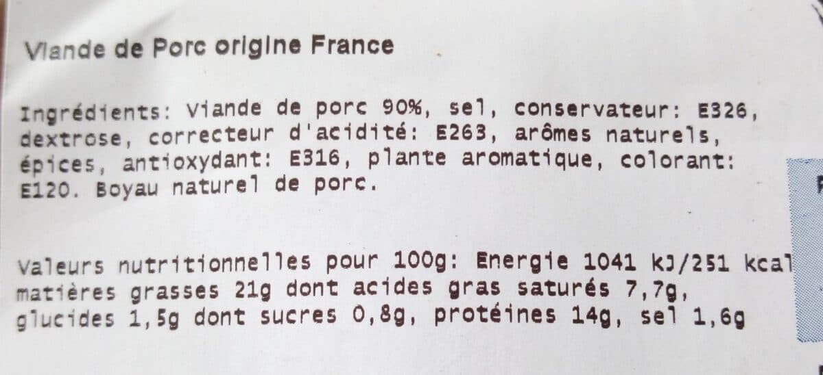 Open Food Facts Saucisse de toulouse packshot