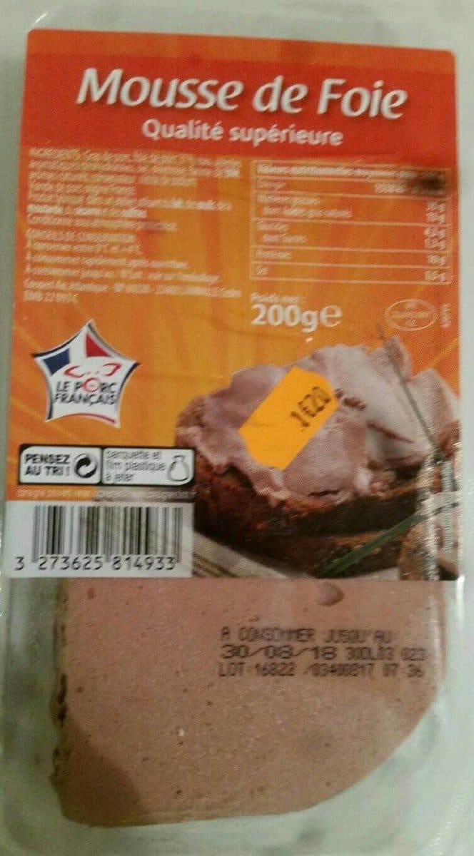 Open Food Facts Mousse de foie packshot
