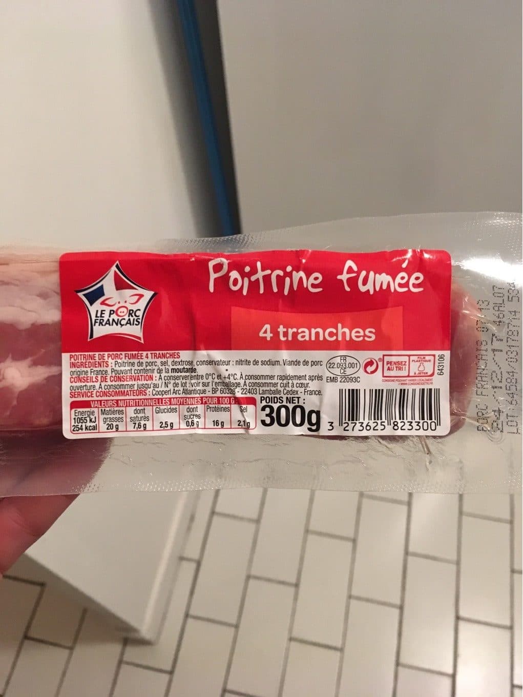 Le Porc Francais Poitrine fumée packshot