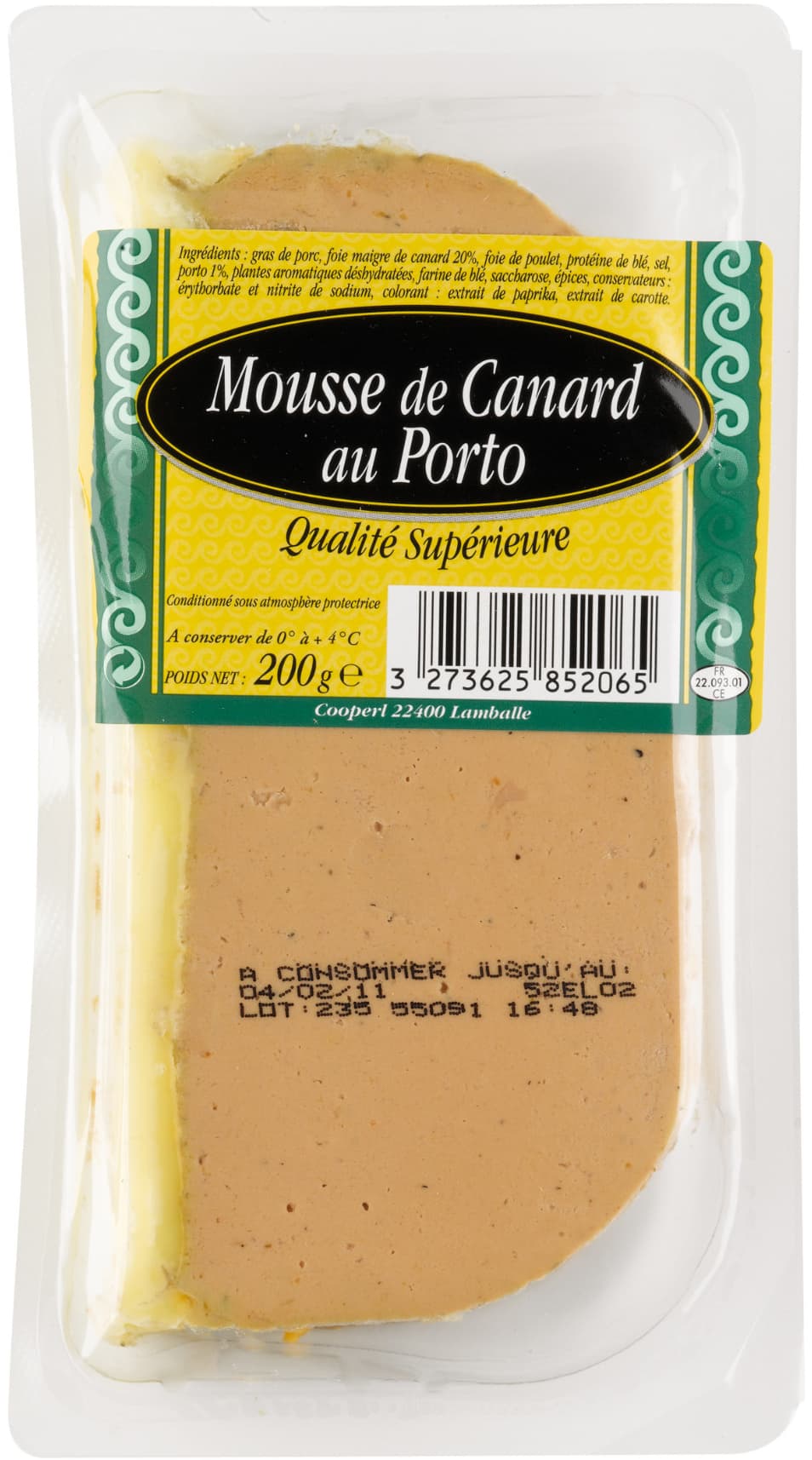 Cooperl Mousse de Canard au Porto packshot