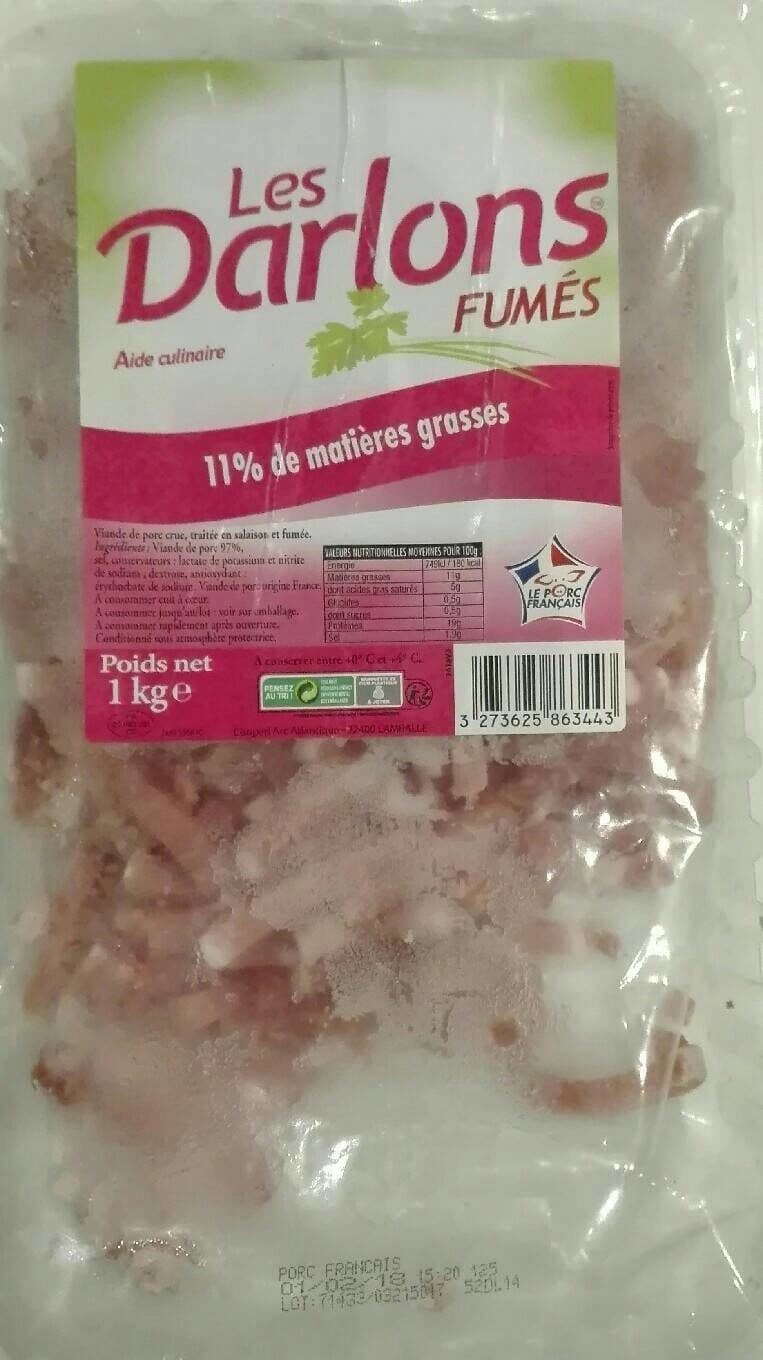 Les Darlons Lardons Fumés packshot