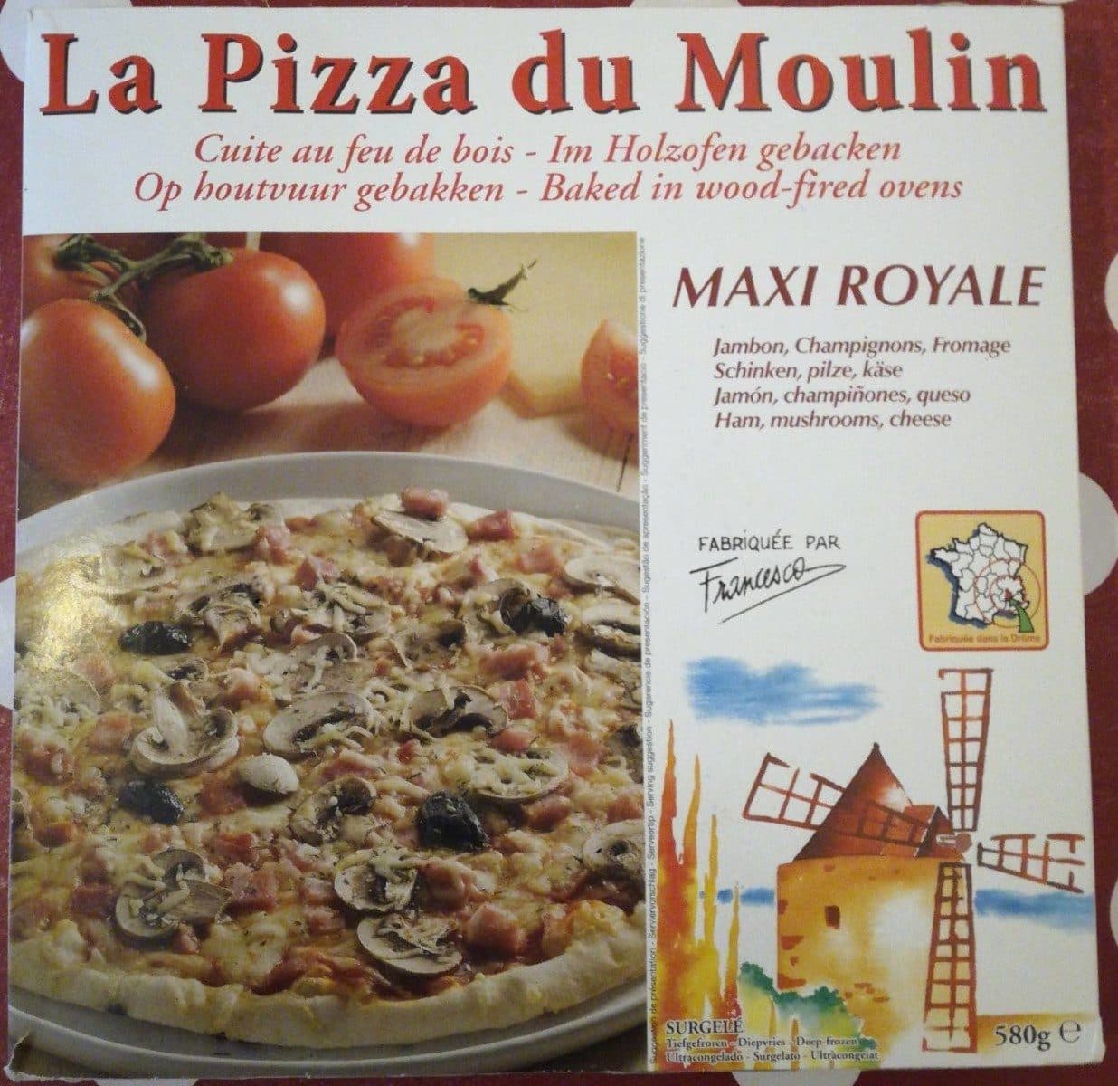 La Pizza du Moulin Maxi Royale jambon champignons fromage packshot