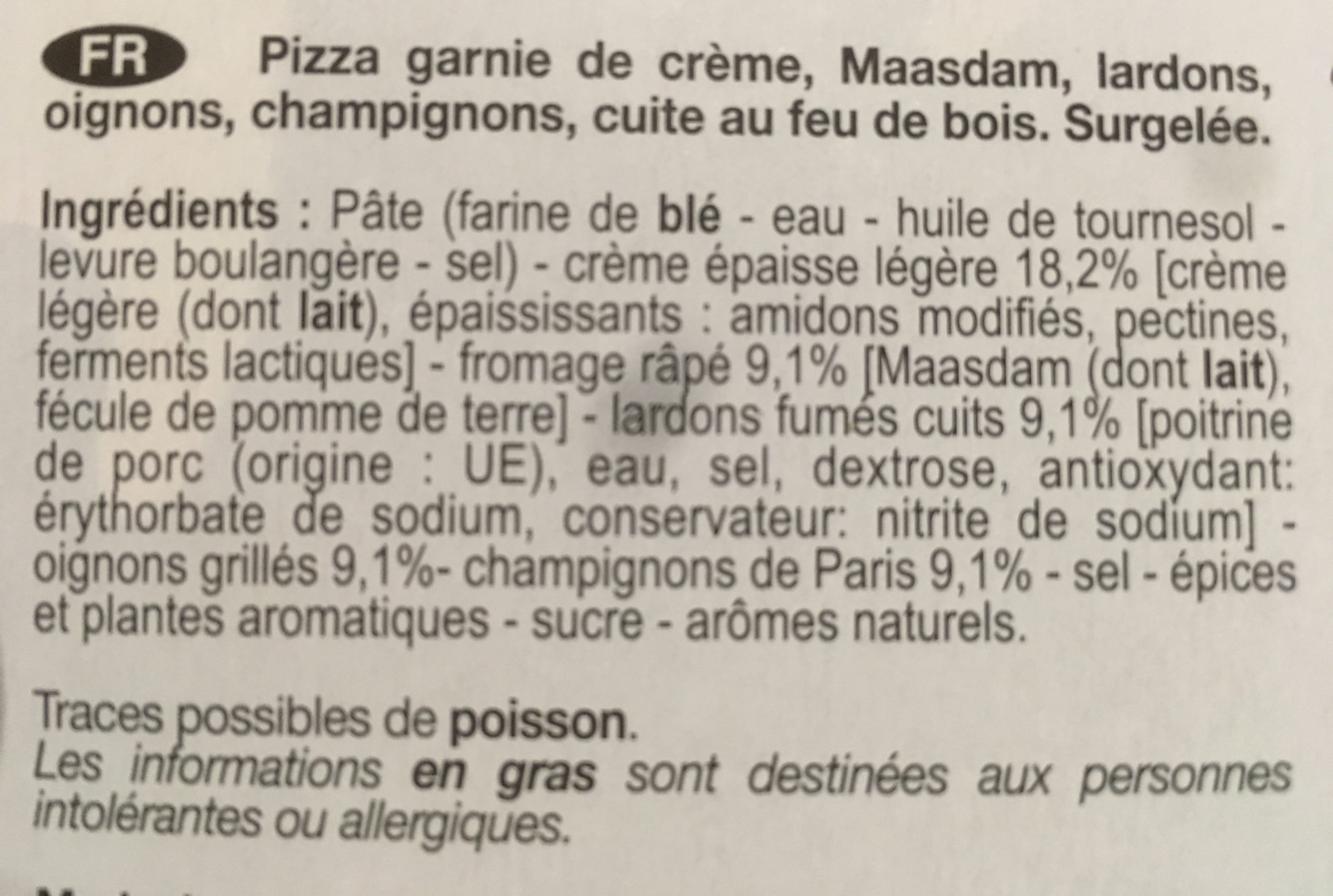 La Pizza Du Moulin Pizza Crémière Lardons, Oignons packshot