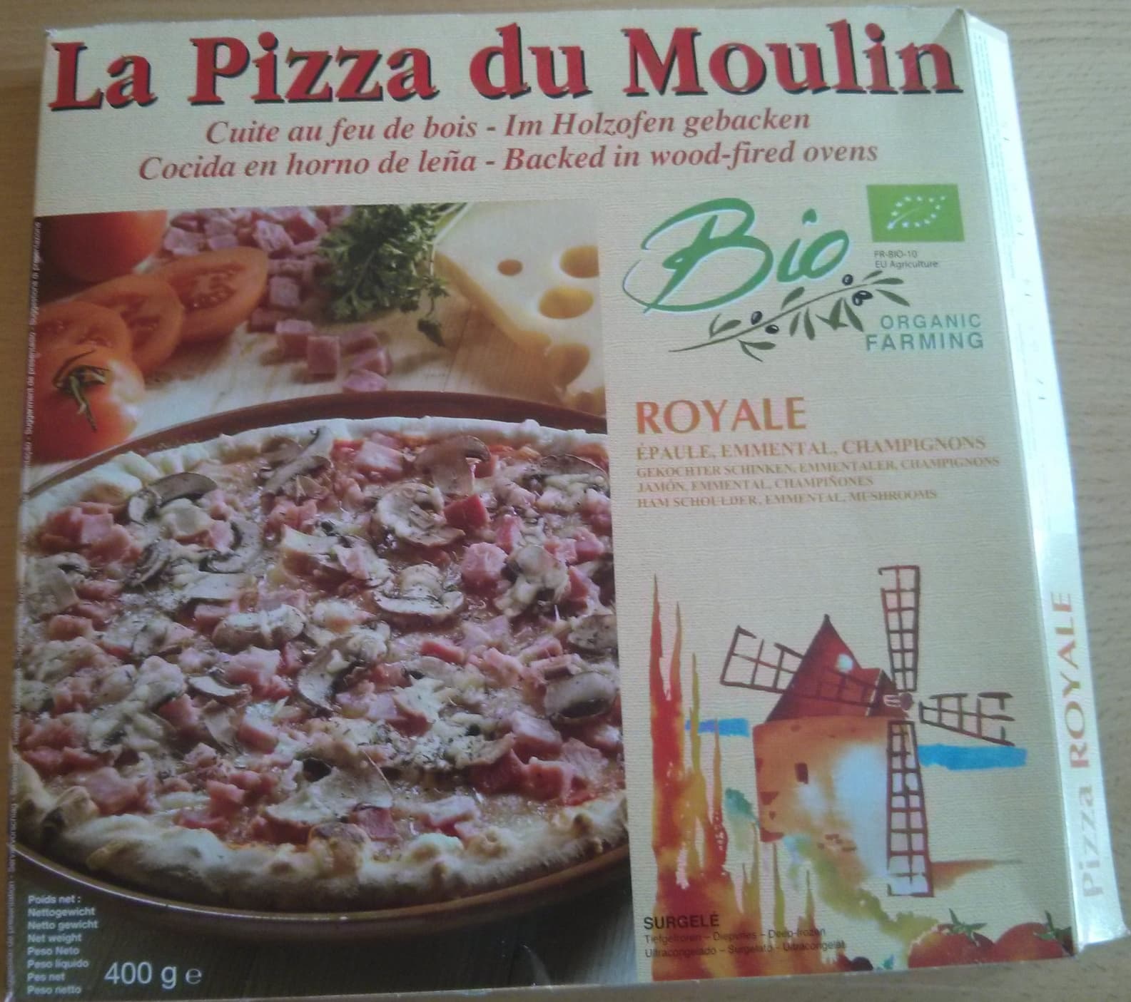 La pizza du moulin Pizza royale bio packshot