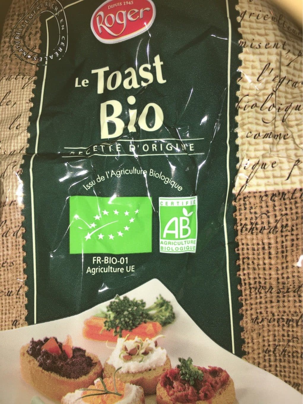 Roger Toast Mini à L'épeautre, Bio, 150 Grammes, Marque Roger packshot
