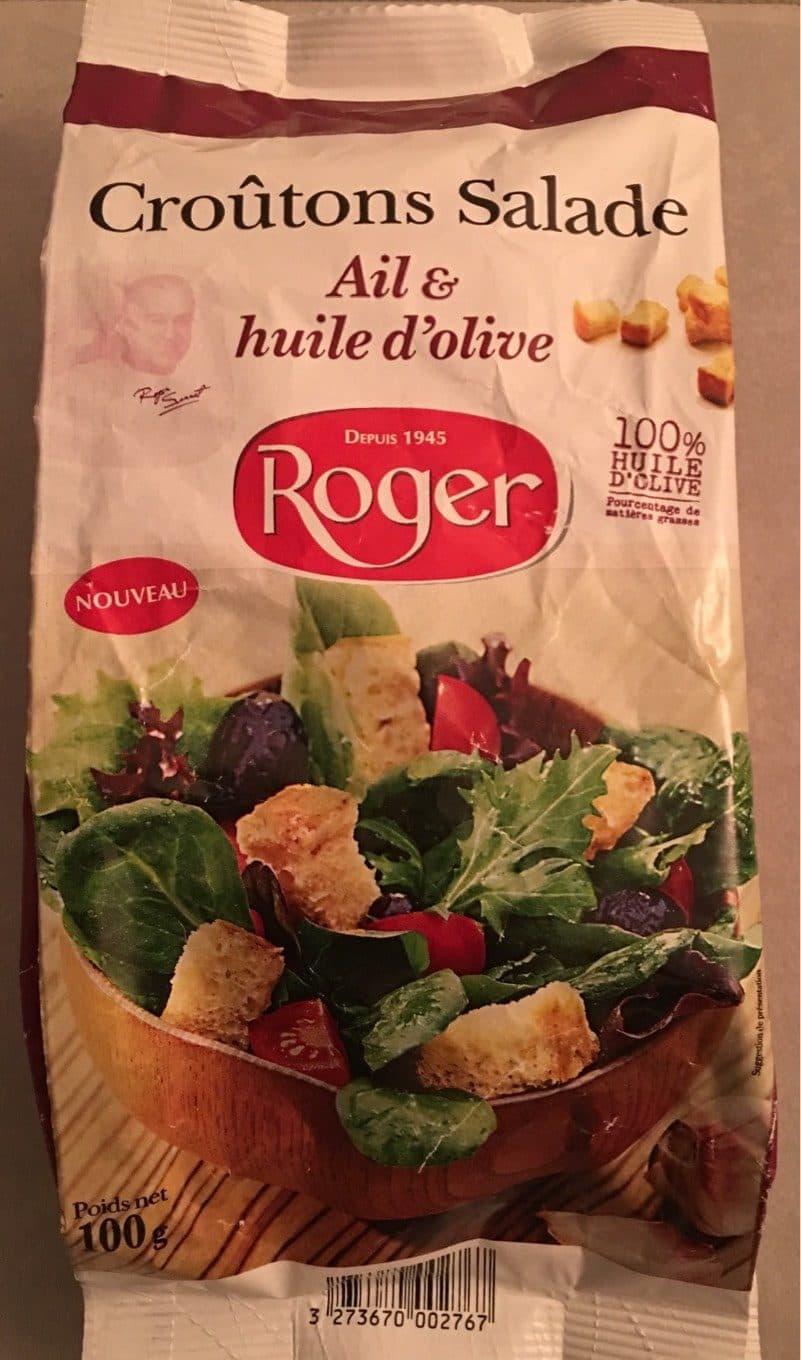 Biscottes Roger Crouton salade ail et huile d'olive packshot