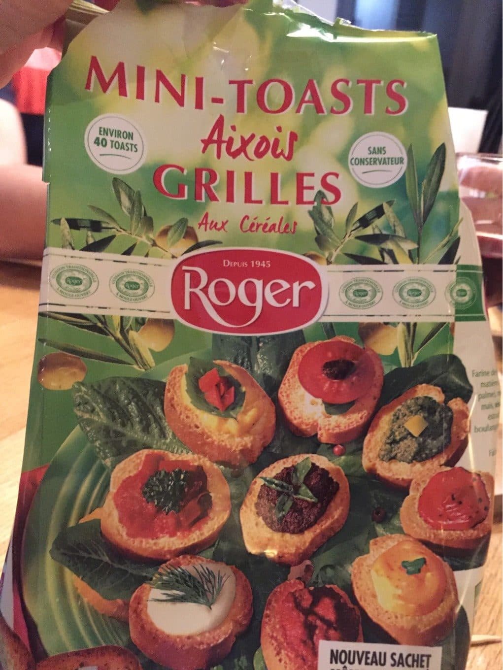 Roger Mini toast aixois grilles aux cereales packshot