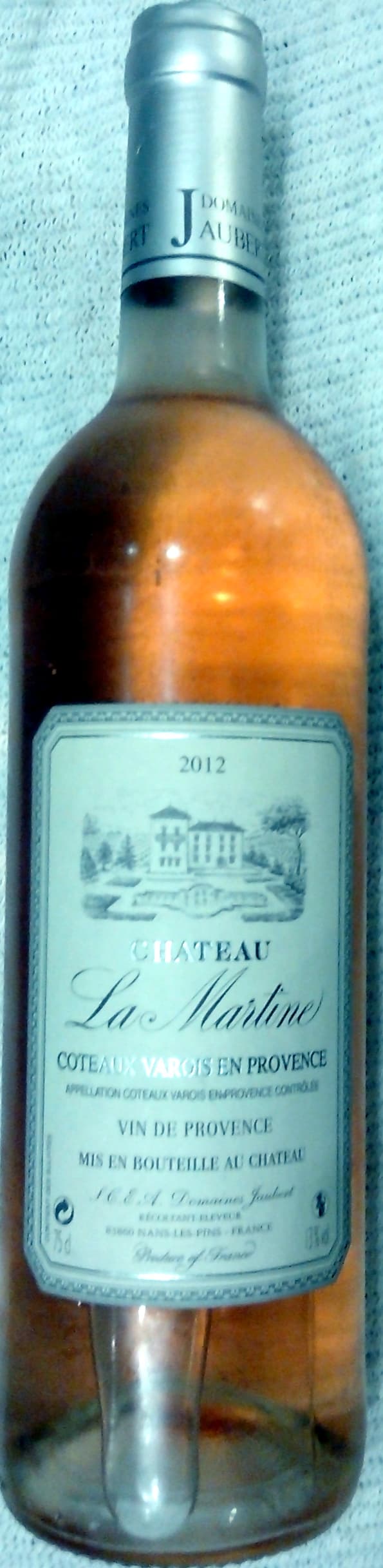 Château La martine Château La Martine 2012 packshot