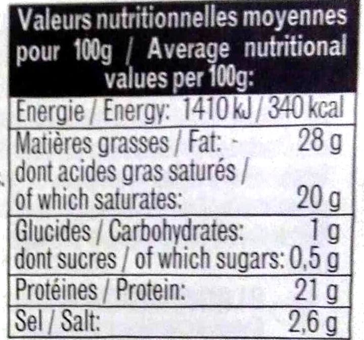 Open Food Facts Bleu d'Auvergne packshot