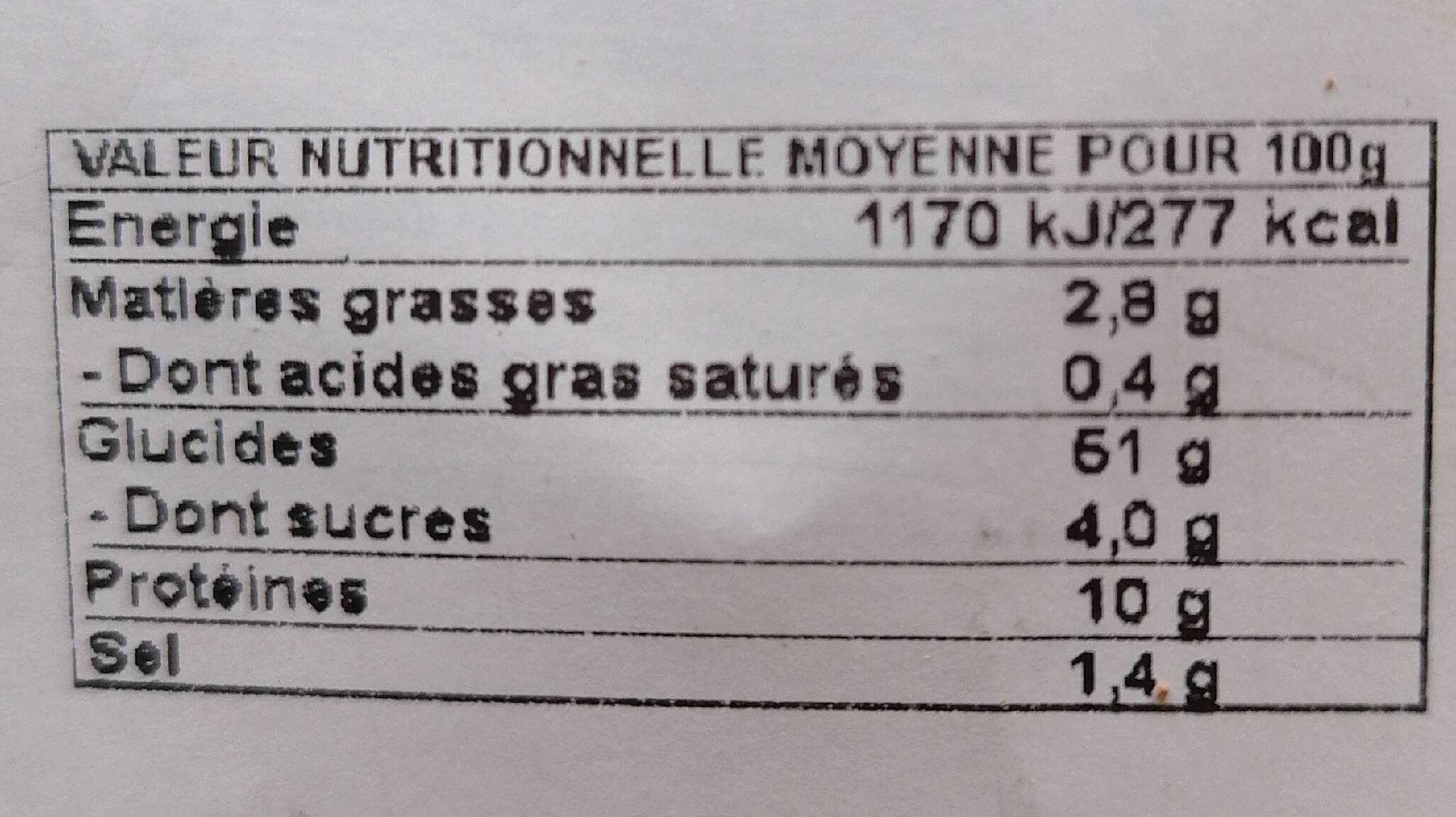 Open Food Facts Pain aux céréales packshot