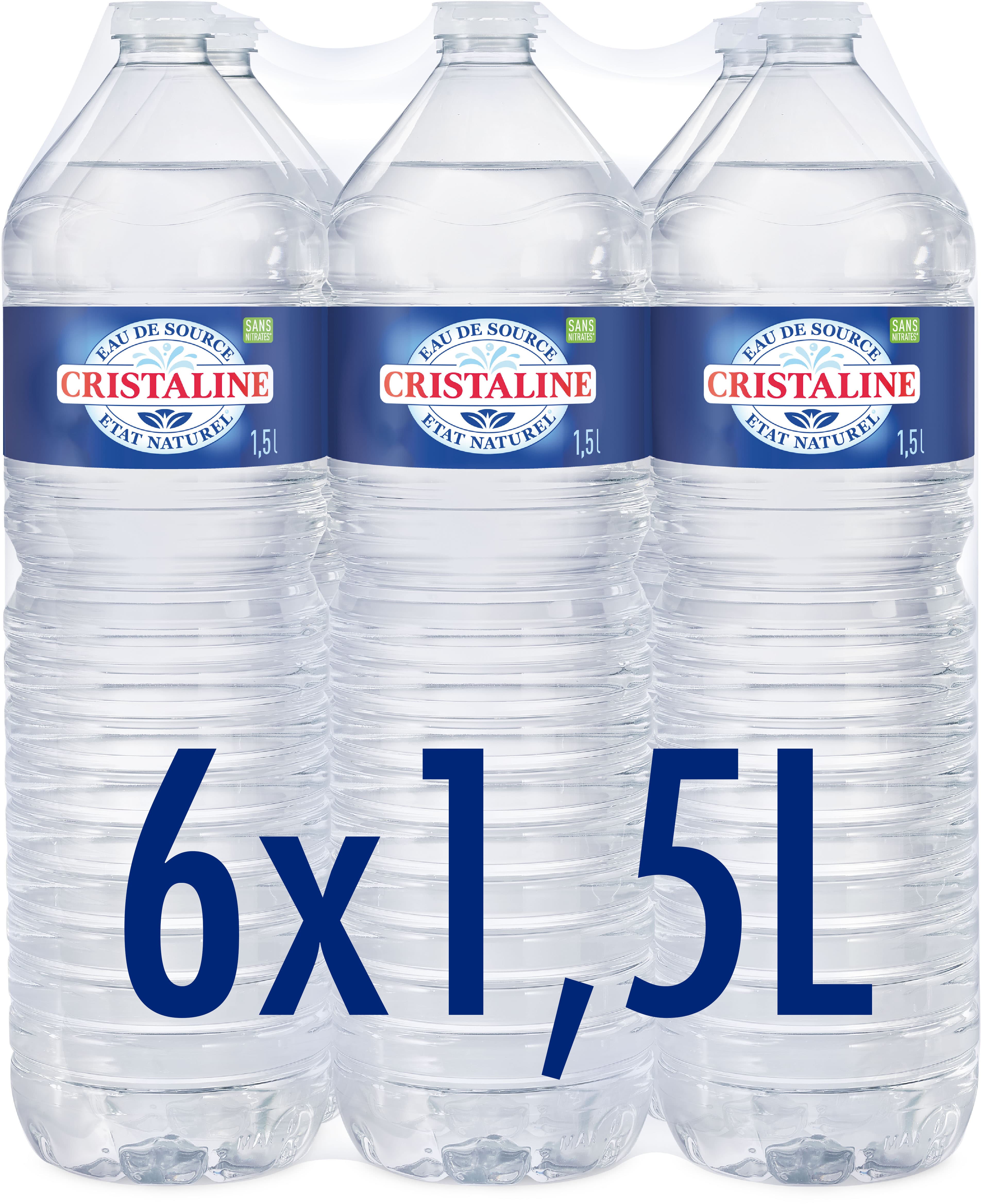 Cristaline CRISTALINE Eau De Source 6x1.5L packshot