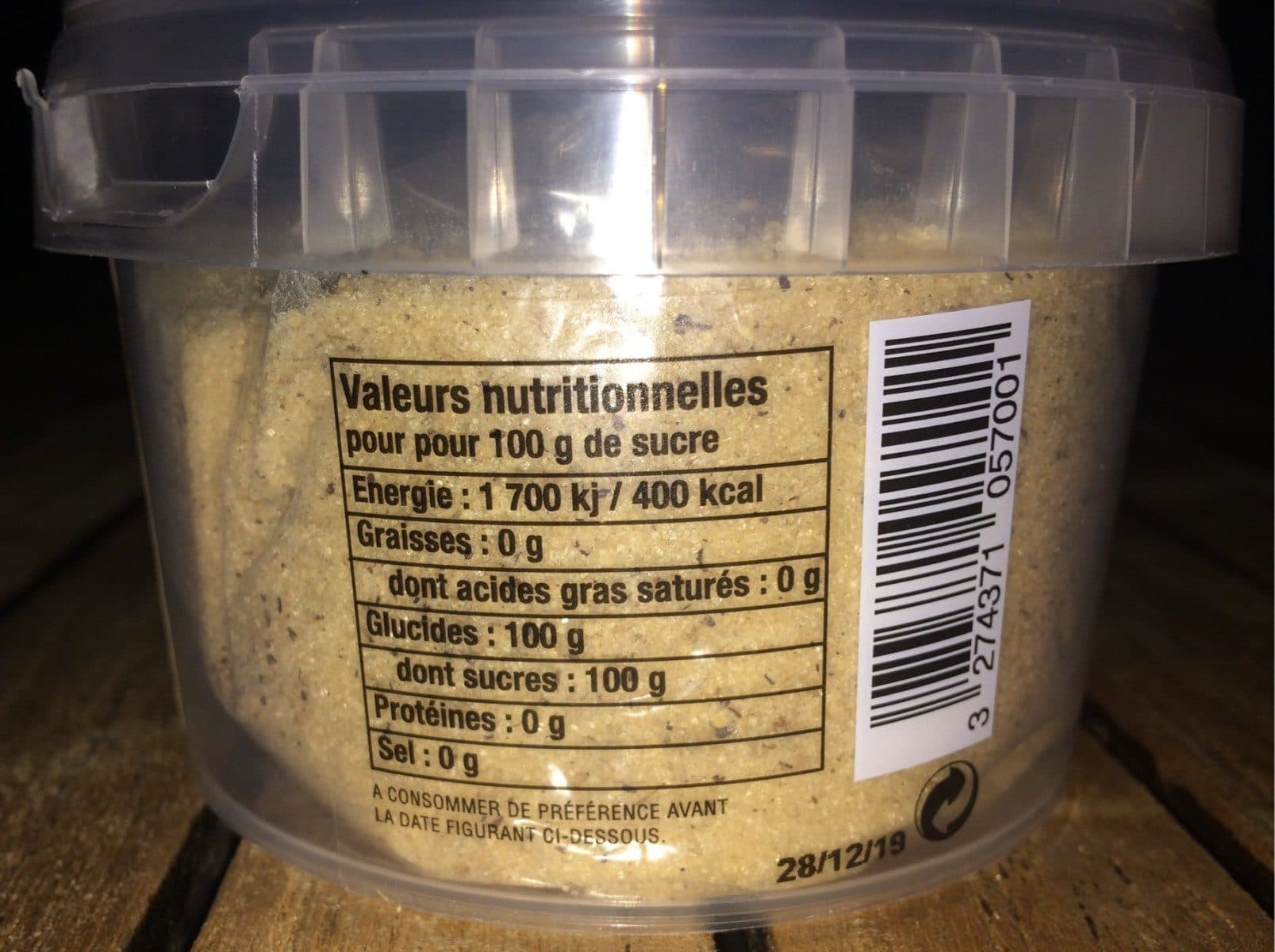 Open Food Facts Sucre Vanillé packshot
