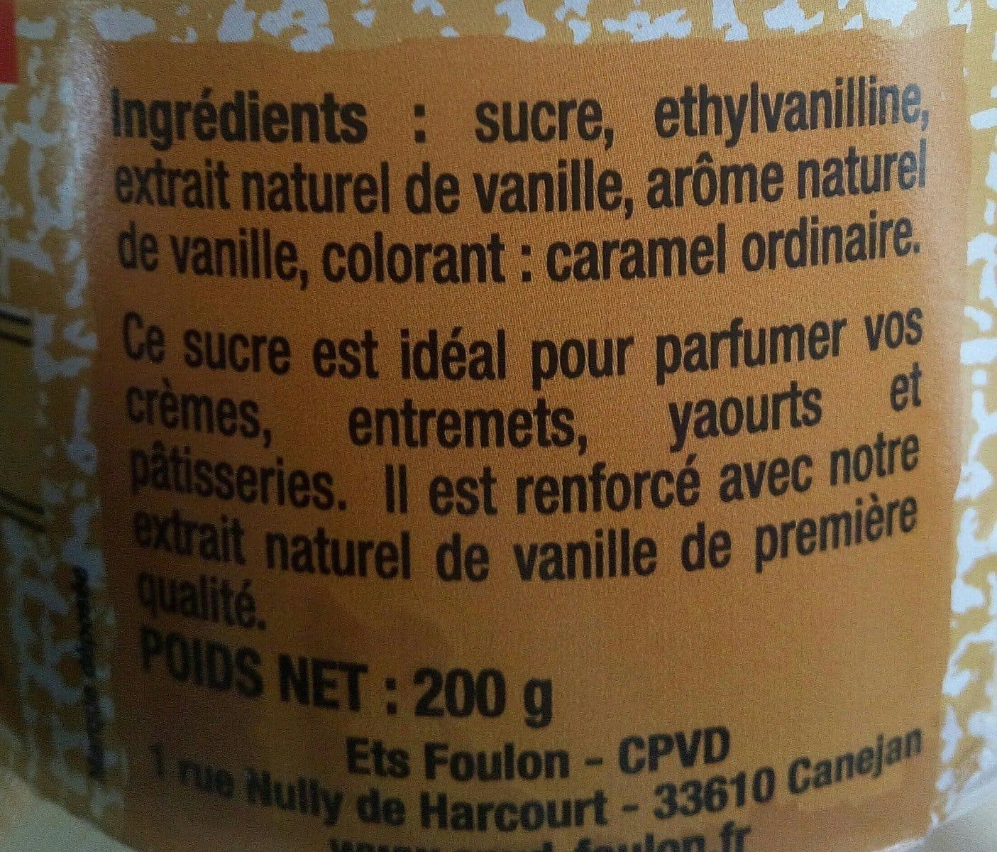 Lechampion Sucre vanilliné packshot