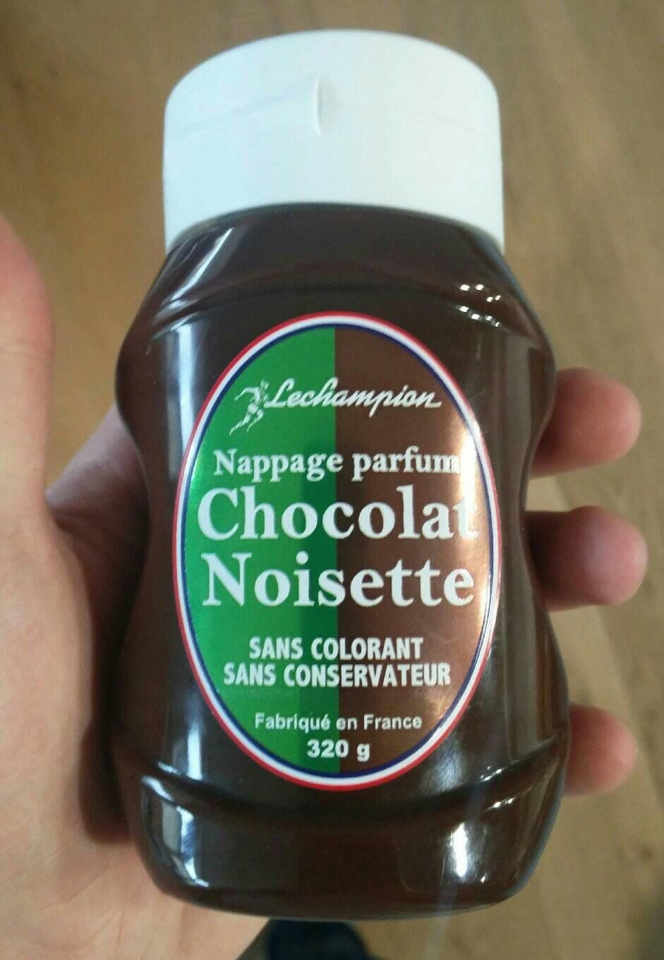 Lechampion Nappage parfum chocolat noisette packshot