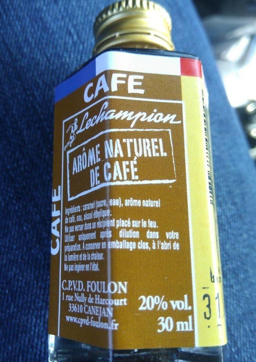 Lechampiom Préparation culinaire arôme naturel de café Lechampion packshot