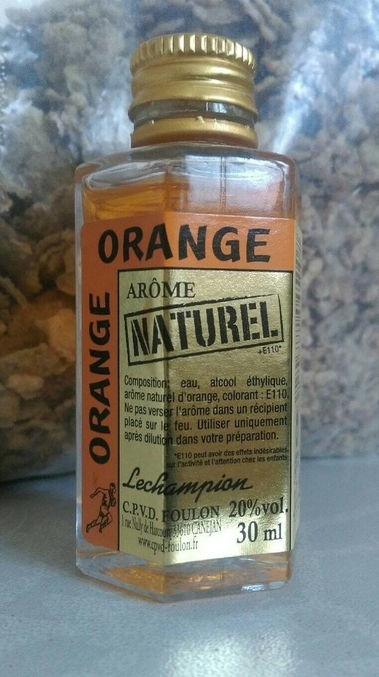 Lechampion arôme naturel d'orange packshot