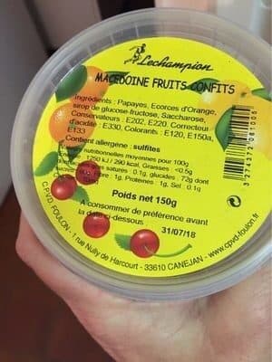 Lechampion Macedoine fruits confits packshot