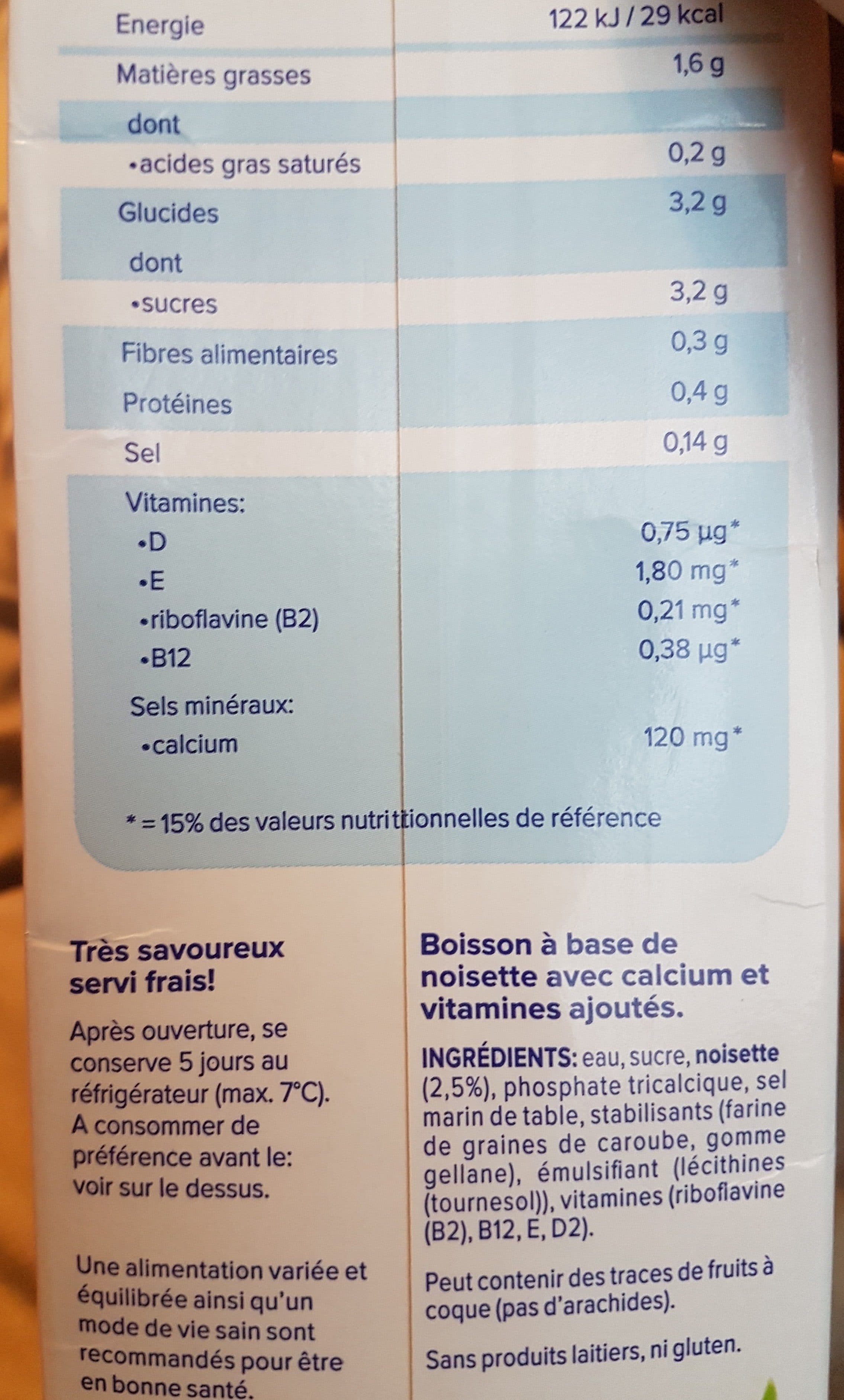Alpro Noisette packshot
