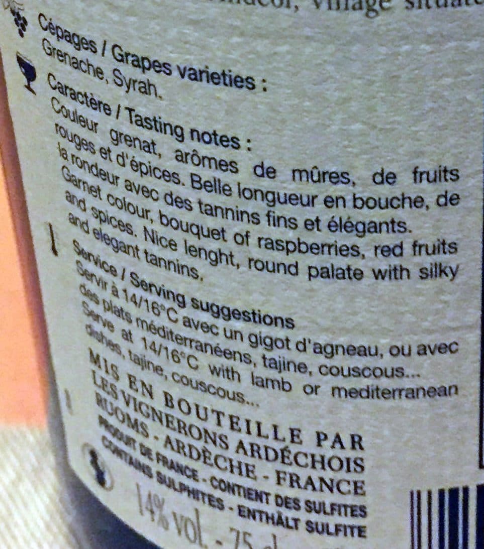 Les Vignerons Ardéchois Côtes du Rhône Cuvée Mithra 2015 packshot