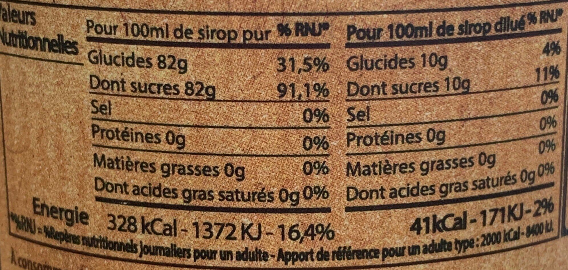 Meneau Sirop au sucre de canne - fraise packshot