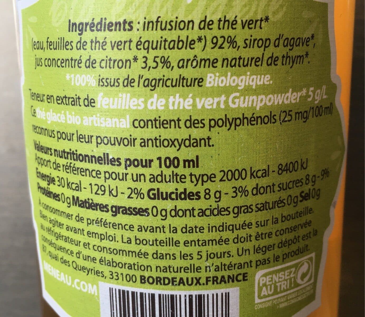 Meneau The Vert Glace Citron Thym packshot
