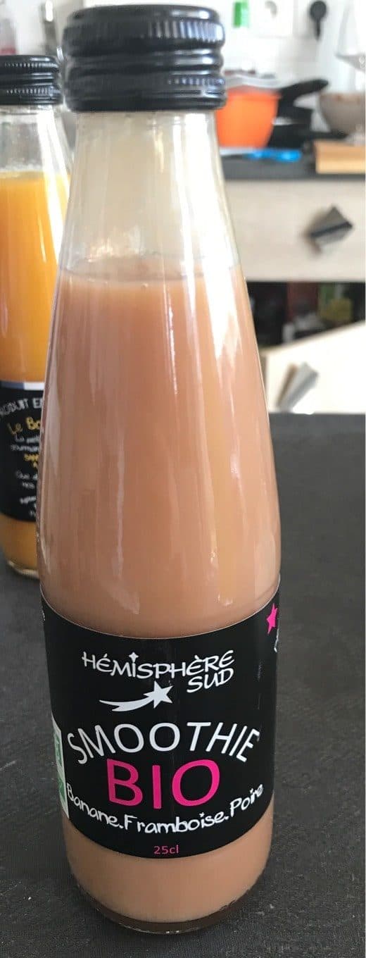 Hémisphère Sud Smoothie banane framboise poire packshot