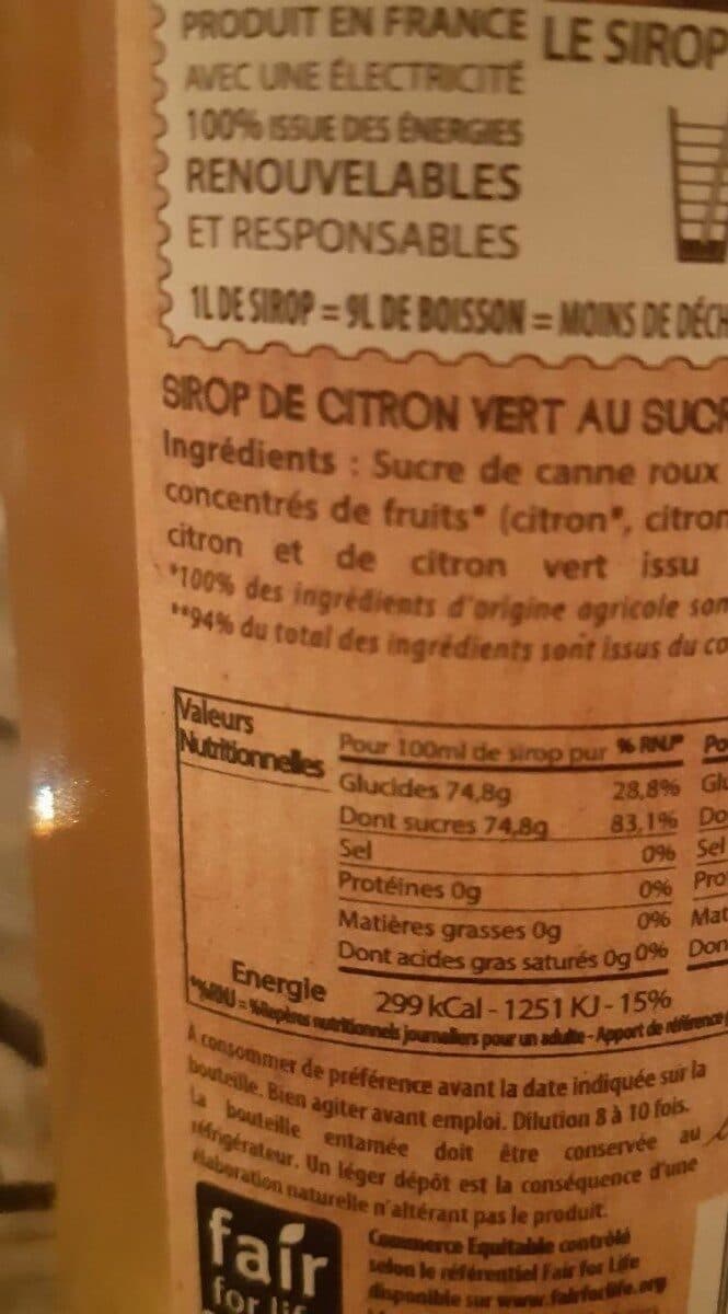 Meneau Sirop Citron Vert packshot