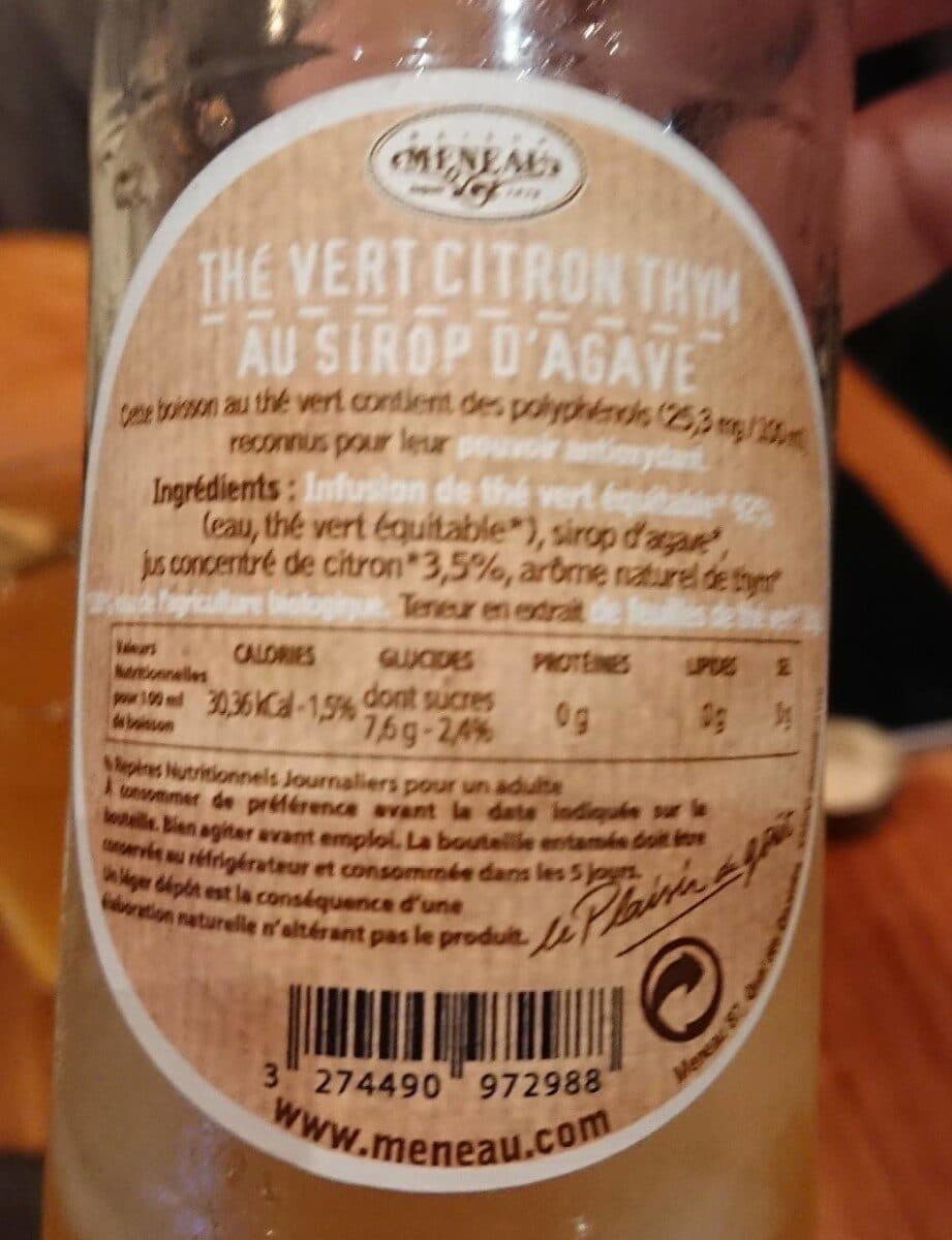 Meneau The Vert Citron Thym packshot