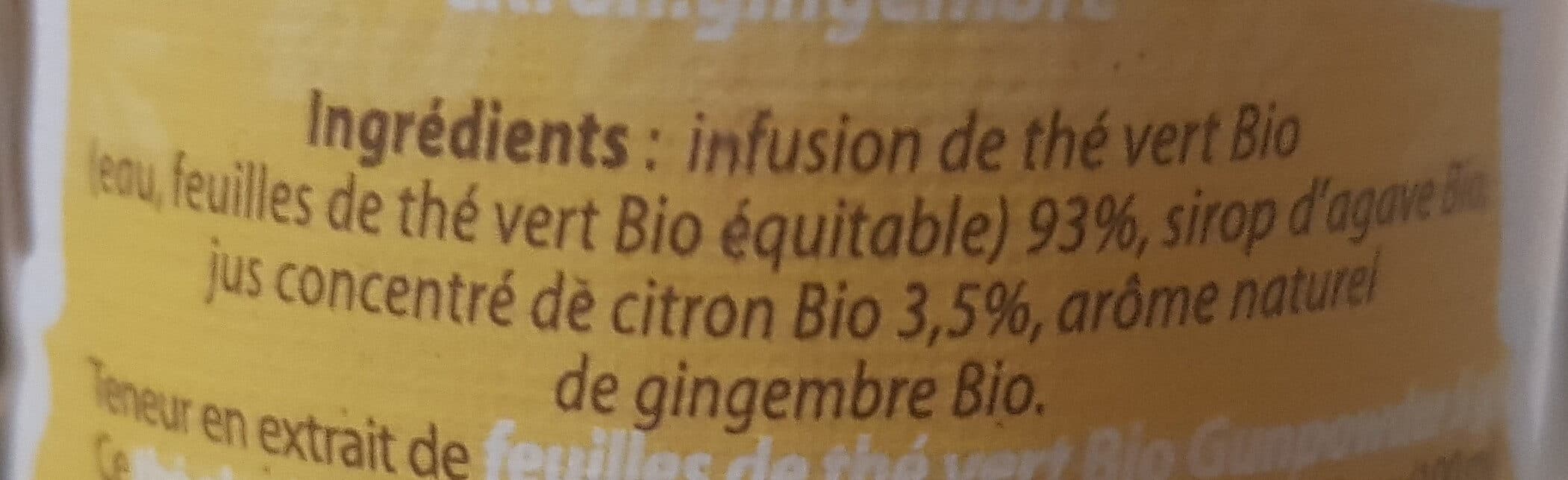 Menau The vert citron gingembre packshot